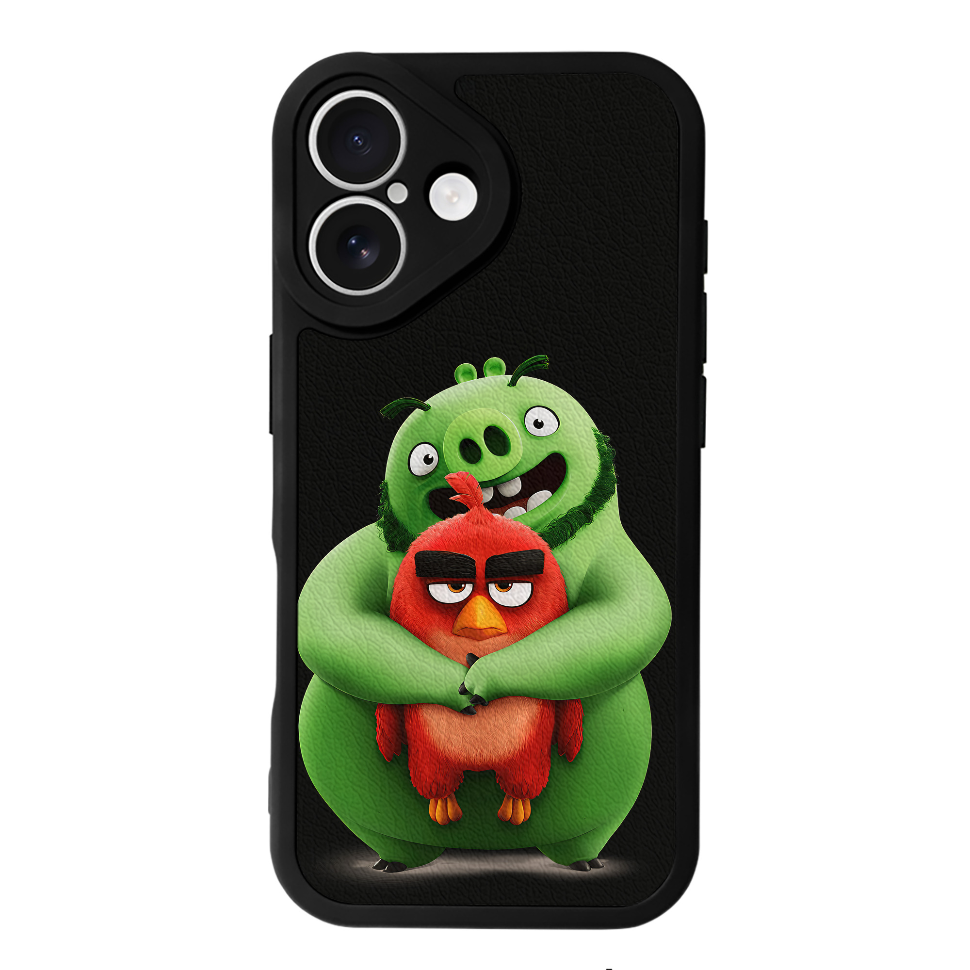 （画像用） Angry Birds アングリーバード 【iPhone 16シリーズ対応】シリコンスマホケース（レザー調） 材質：シリコン